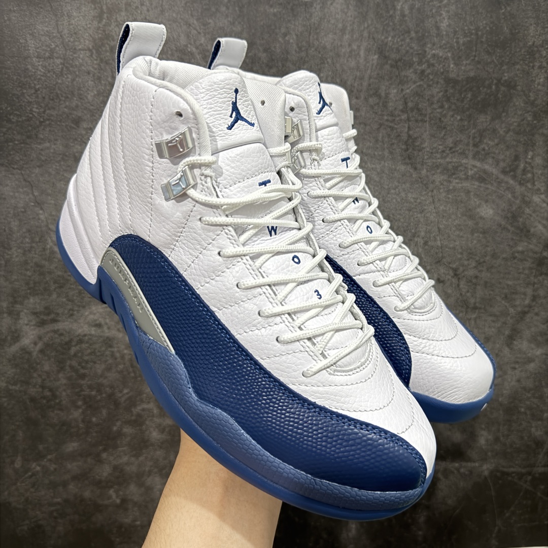 【TK至尊版】Air Jordan AJ12 Retro 潮流 中帮 复古篮球鞋 白蓝 法国蓝 CT8013-114 一比一原厂皮 最正确的版型 鞋盒 鞋盒标 芯片 更多12代的配色陆续出齐 真真的做到市场12代天花板 国外强烈推荐版本 外贸混卖专供品质 国内专业外贸AJ大厂出品 原厂楦头纸板 原厂皮料打造 原厂真碳板 内置气垫 尺码：40 40.5 41 42 42.5 43 44 44.5 45 46 47.5-选品中心