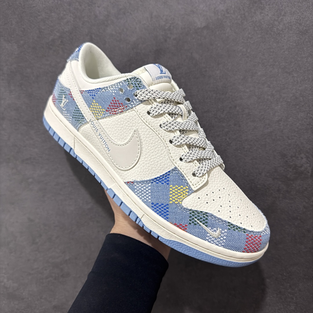 【定制版】Nike SB Dunk Low LV联名 彩色白勾 周年高端定制 低帮休闲板鞋 FC1688-231