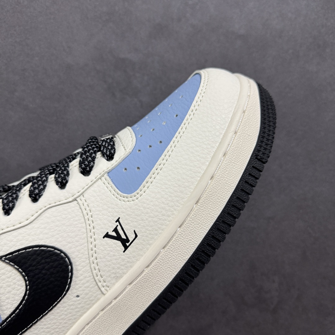 【定制版】Nike Air Air Force 1'07 Low LV联名 黑水蓝 空军一号低帮休闲板鞋 JJ2508-712