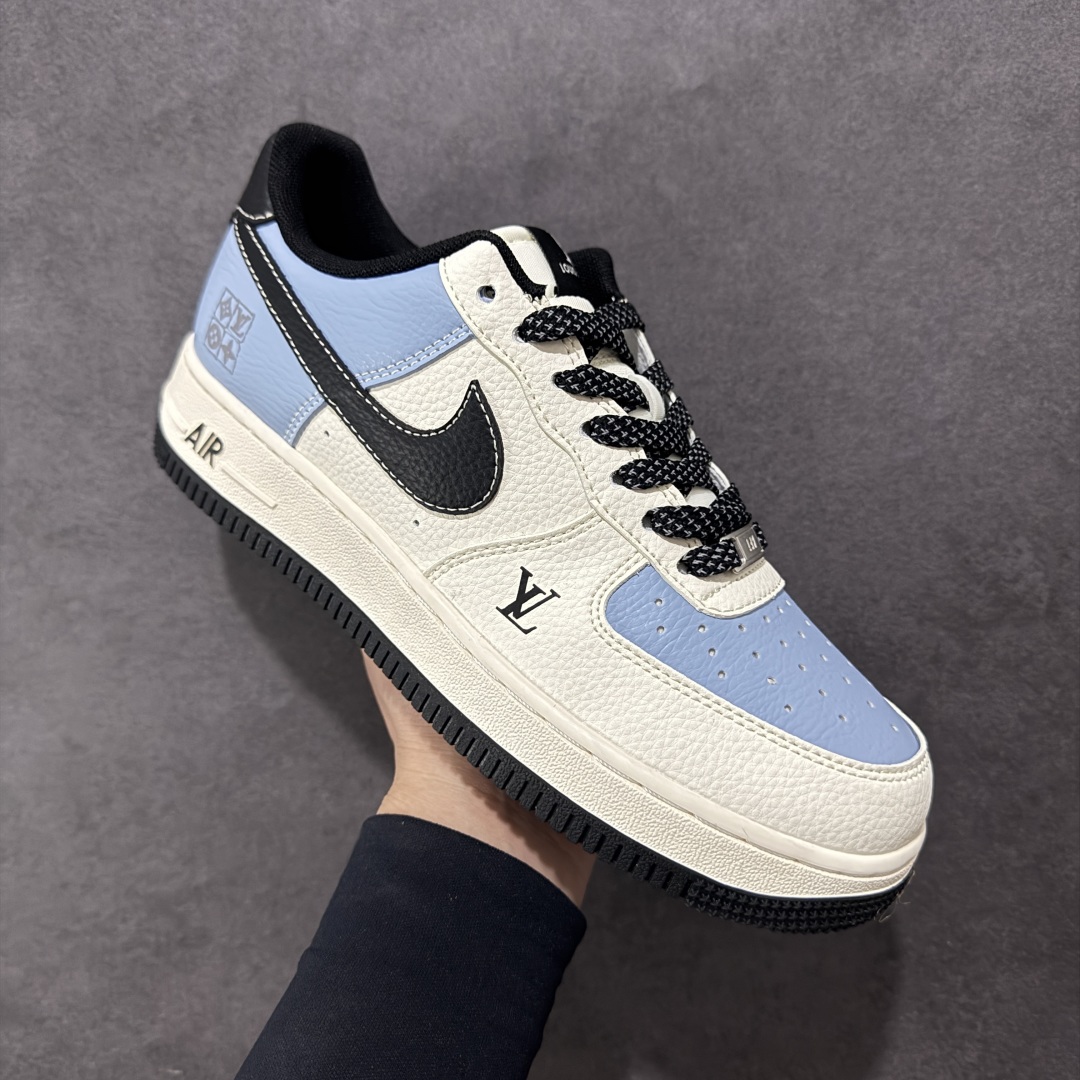 【定制版】Nike Air Air Force 1'07 Low LV联名 黑水蓝 空军一号低帮休闲板鞋 JJ2508-712