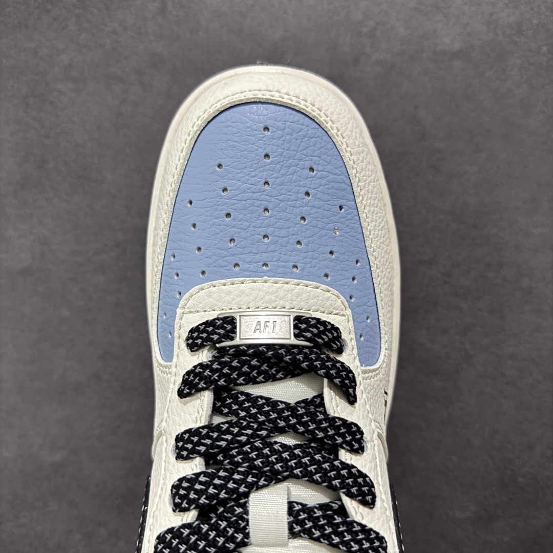【定制版】Nike Air Air Force 1'07 Low LV联名 黑水蓝 空军一号低帮休闲板鞋 JJ2508-712