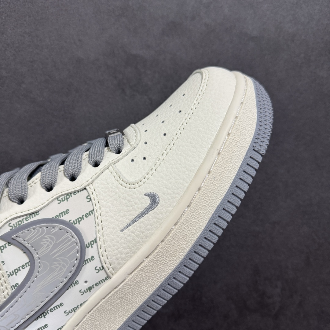【定制版】Nike Air Air Force 1'07 Low Supreme联名 米灰多重勾 空军一号低帮休闲板鞋 XX3168-147