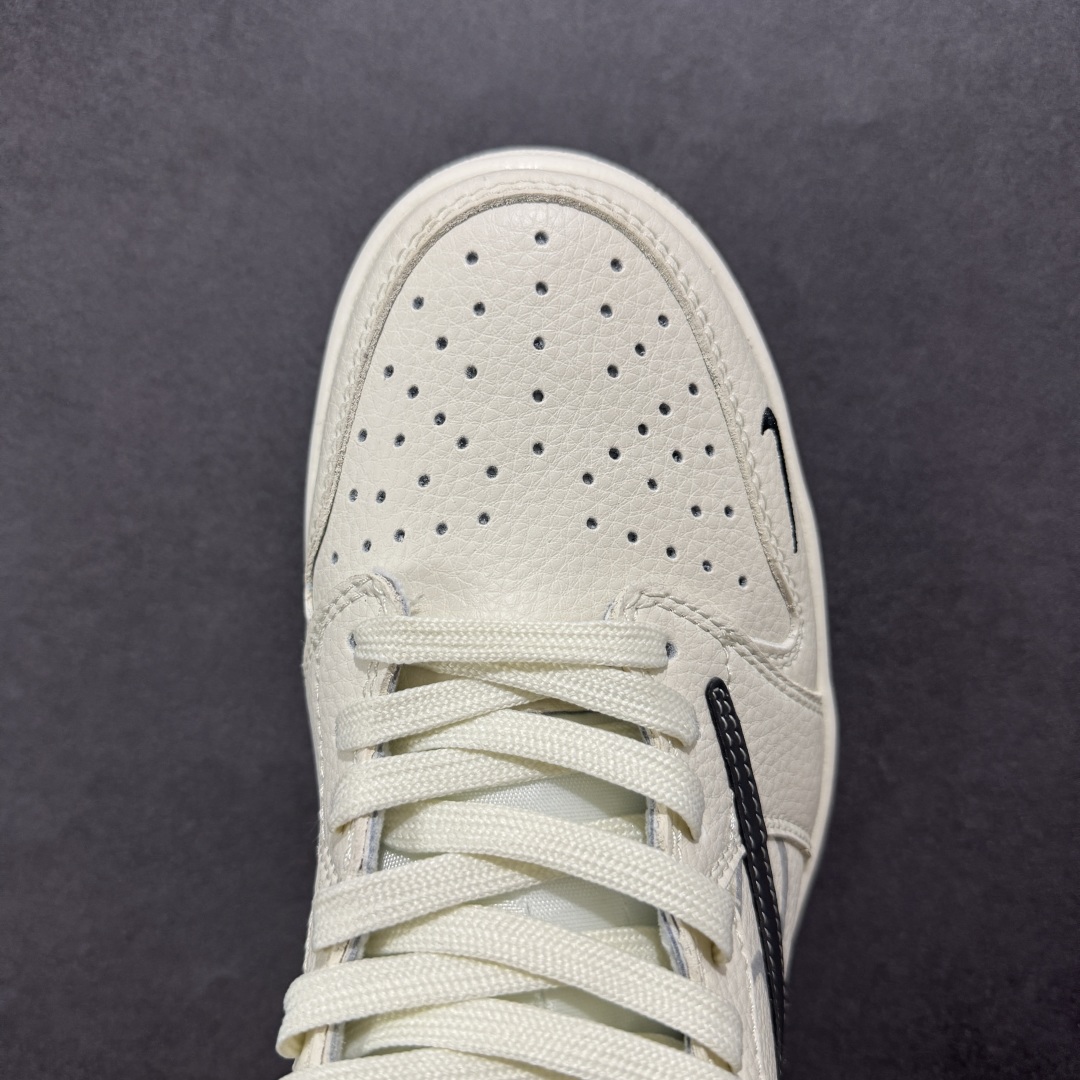 【定制版】Travis Scott x Fragment Design x Air Jordan 1 Low SP AJ1 闪电联名 虚影黑勾 低帮文化休闲板鞋 LD2025-029
