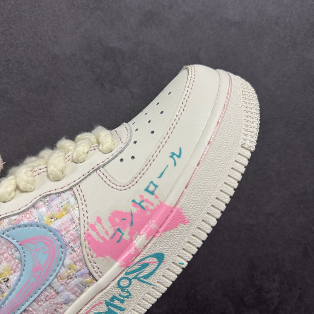 【定制版】Nike Air Air Force 1'07 Low ”Miss Fujiang” 小香风系列 富江小姐 空军一号低帮休闲板鞋 FJ7740-310