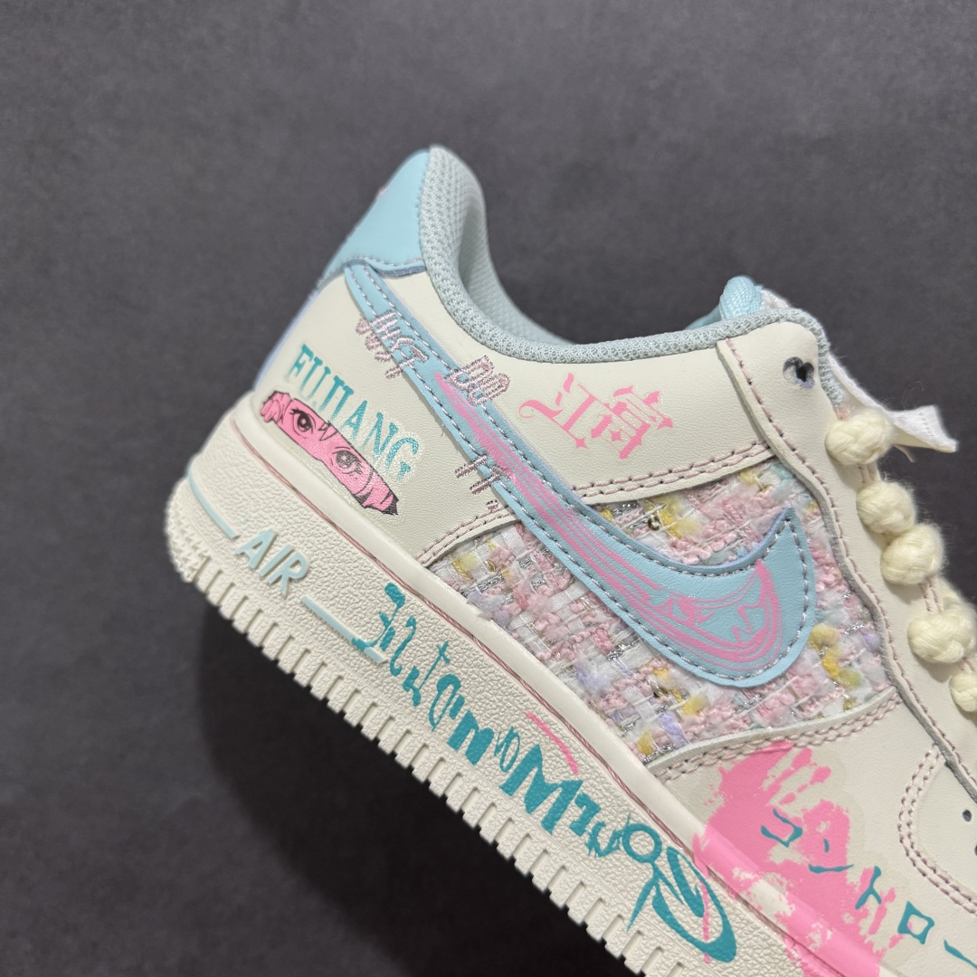 【定制版】Nike Air Air Force 1'07 Low ”Miss Fujiang” 小香风系列 富江小姐 空军一号低帮休闲板鞋 FJ7740-310