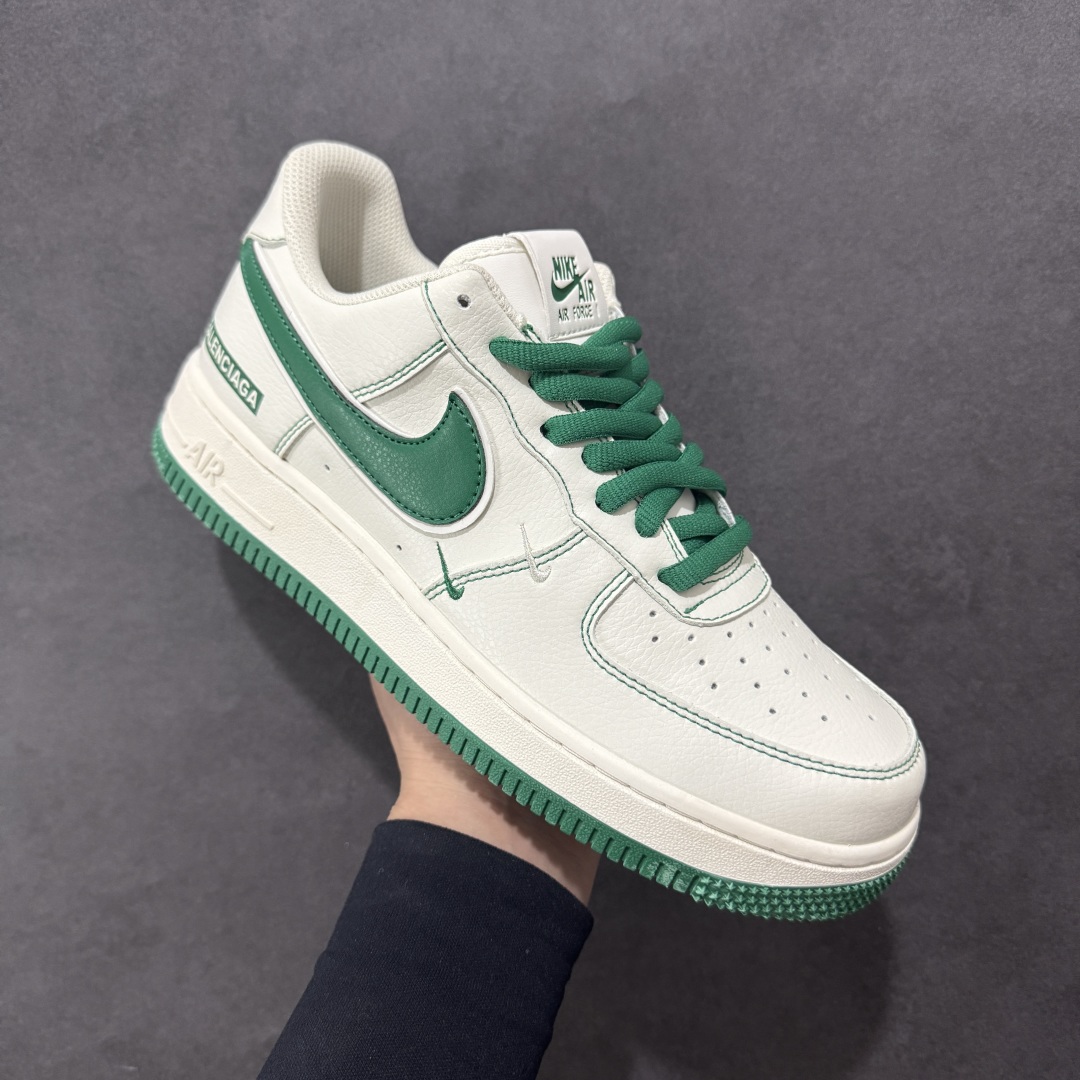 【定制版】Nike Air Force 1 Low 07 x Balenciaga 白绿双小勾 FR0538-093