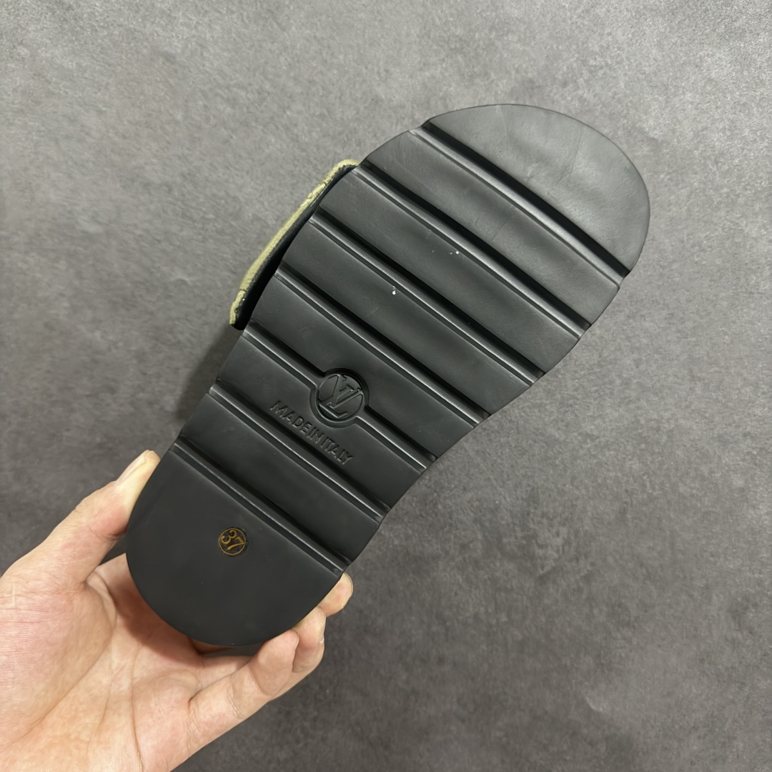 240 【广东纯原版本】LOUIS VUITTON | 路易威登2024 春夏最新爆款魔术贴系列 情侣款厚底拖鞋