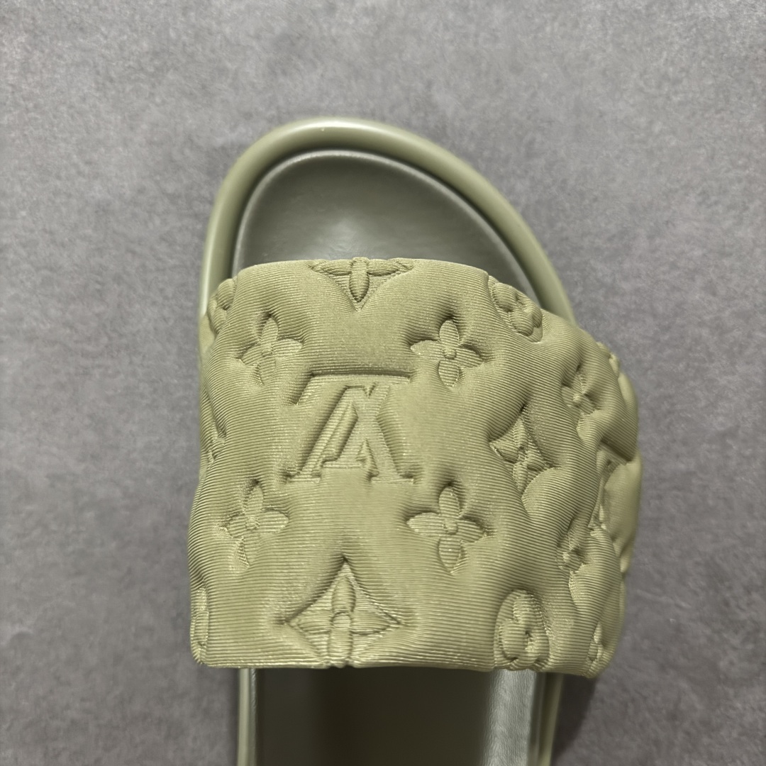 240 【广东纯原版本】LOUIS VUITTON | 路易威登2024 春夏最新爆款魔术贴系列 情侣款厚底拖鞋
