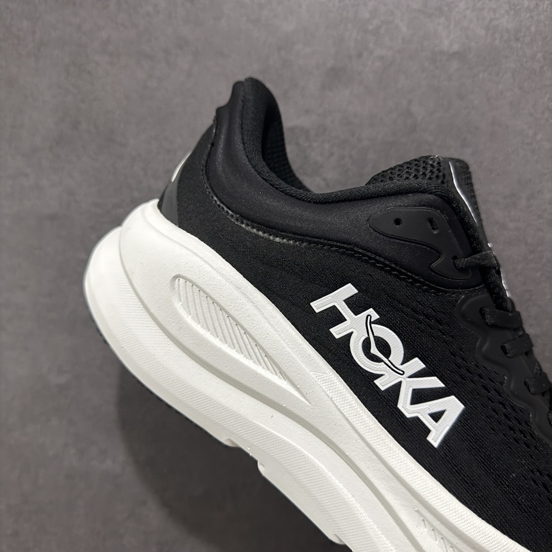 【HK版本】HOKA ONE ONE Bondi 9 WIDE 邦迪九代舒适防滑耐磨低帮休闲跑步鞋