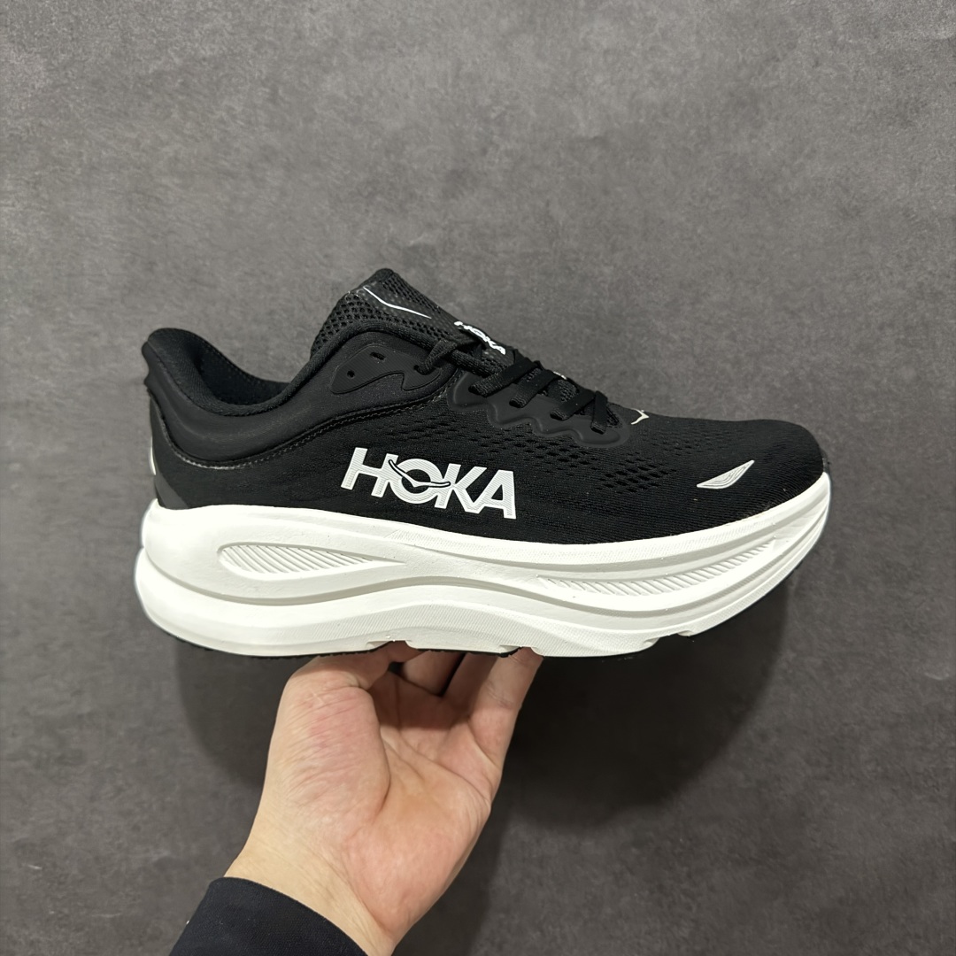 【HK版本】HOKA ONE ONE Bondi 9 WIDE 邦迪九代舒适防滑耐磨低帮休闲跑步鞋
