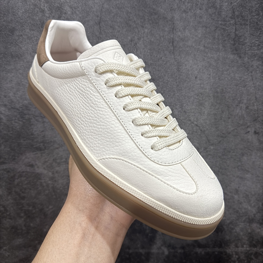 480 【佛山超A版】Loro Piana LP Tennis Walk Low 生活系列低帮复古百搭德训风休闲运动板鞋