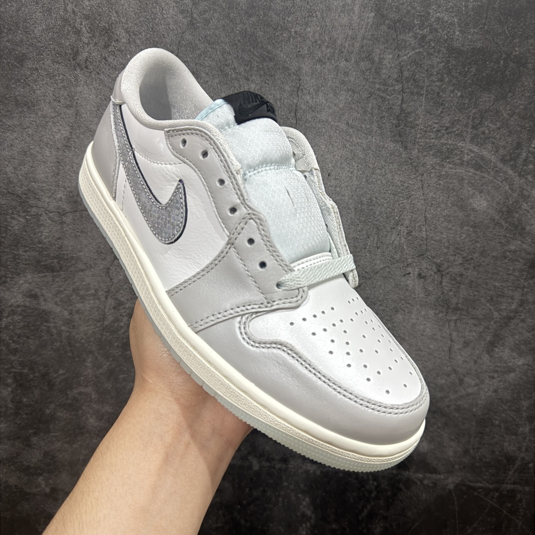  
【DG纯原版本】Air Jordan 1 Low OG 蛇年/CNY 低帮 蛇年限定 白灰黑 AJ1