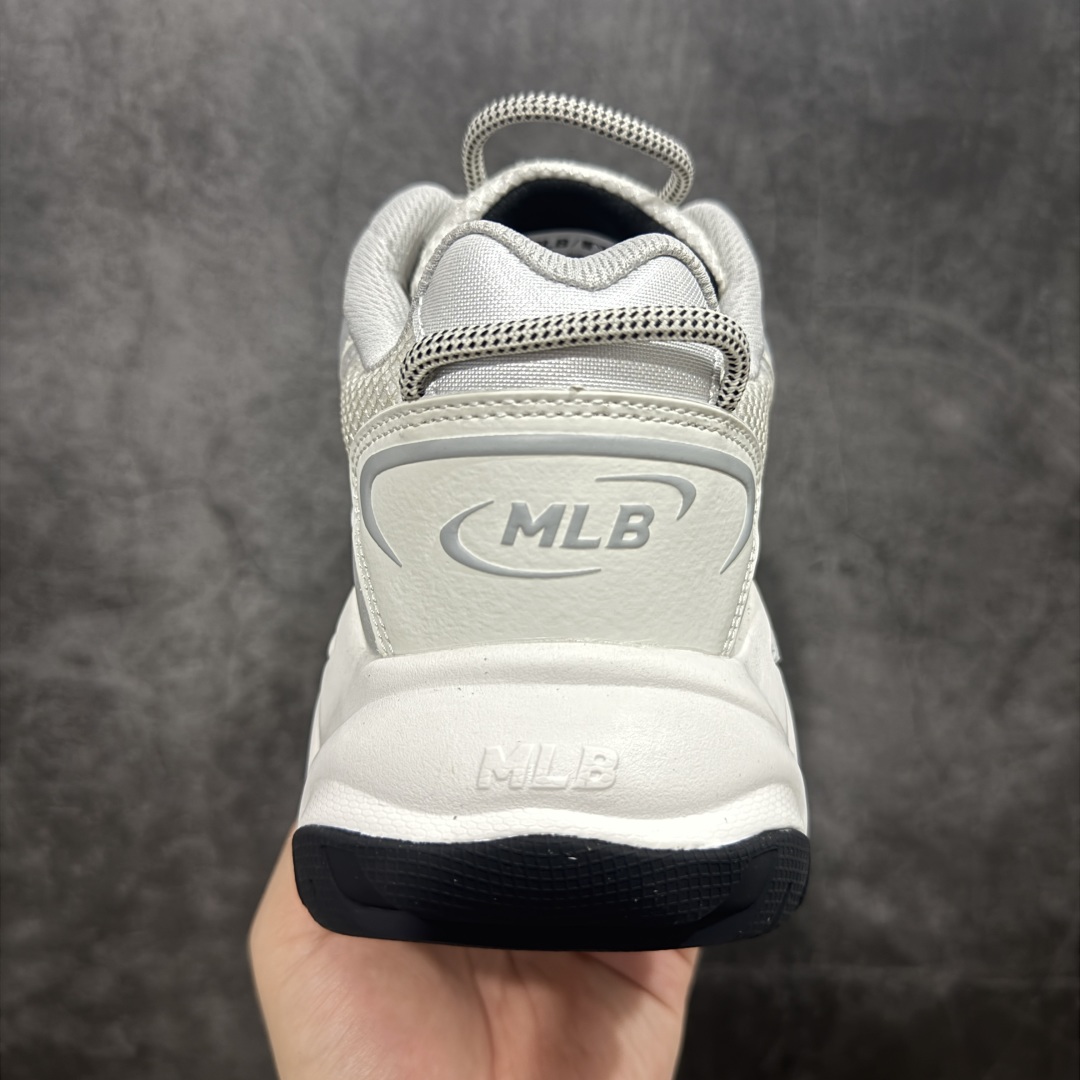 210 【纯原订单】MLB Winner Chunky 25新款 NY百搭舒适休闲潮流运动厚底增高 防滑耐磨 低帮 老爹鞋 男女同款 银色