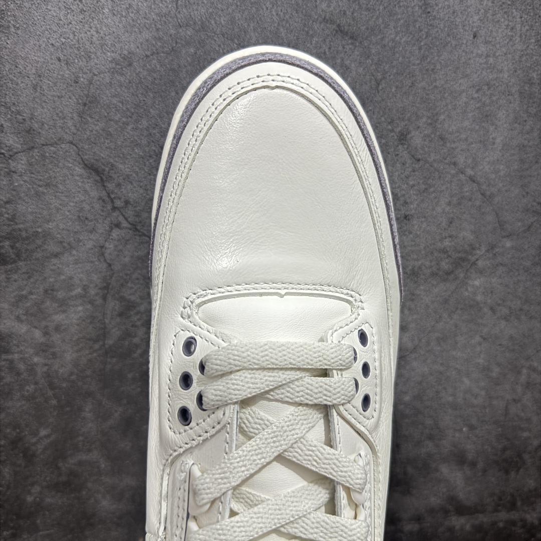 450 【OG纯原】Air Jordan 3 Retro ”Sail Metallic Silver” 金属银 AJ3 乔丹3代 aj3 乔3 金属白银 乔丹篮球鞋