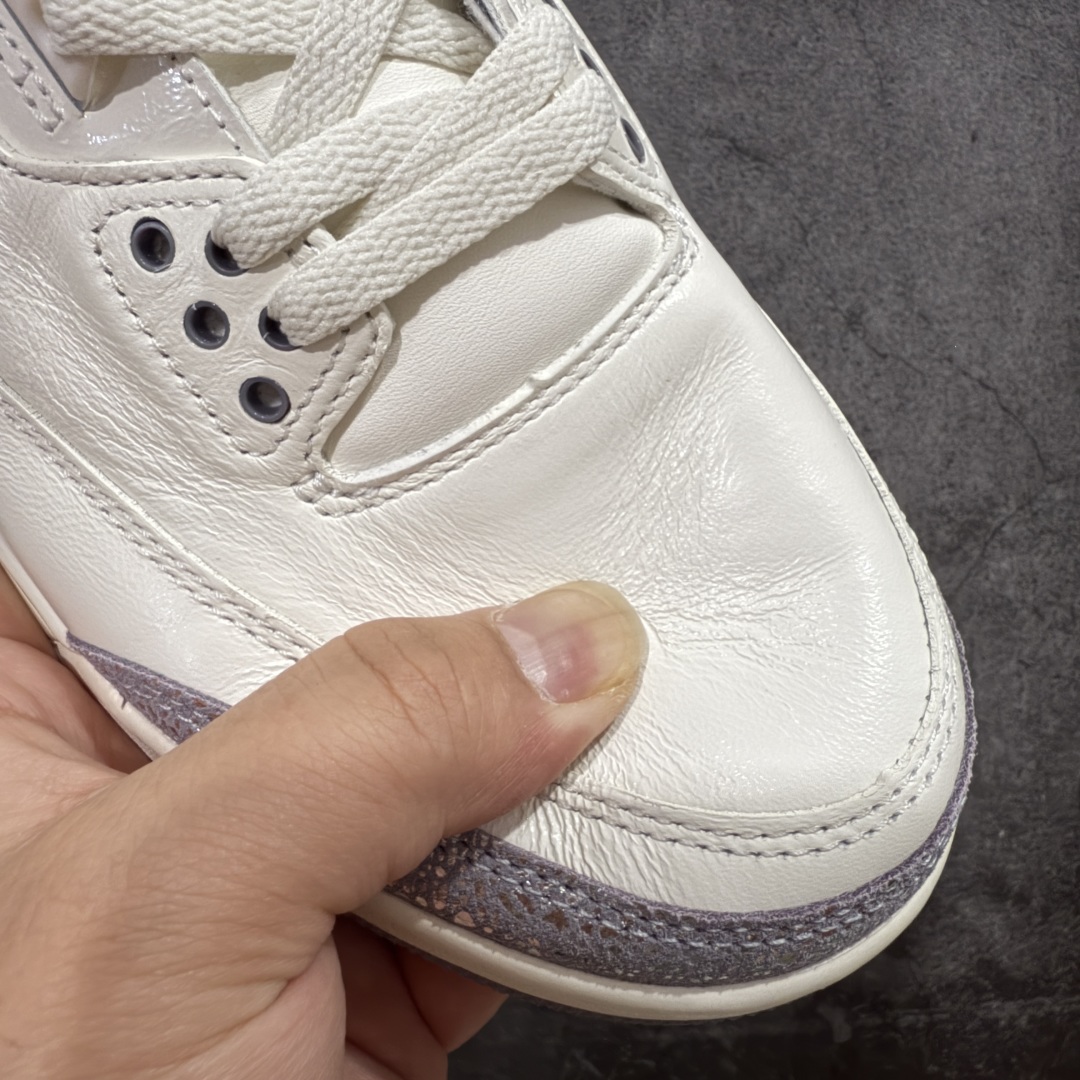图片[6]-【OG纯原】Air Jordan 3 Retro \”Sail Metallic Silver\” 金属银 AJ3 乔丹3代 aj3 乔3 金属白银 乔丹篮球鞋 国内一线大厂OG出品 匠心打造 原厂皮料原厂数据 全新纸板 模具打造 外贸 平台高端零售专供品质 品质毋庸置疑 一眼正品既视感 细节均已解码 尺码：36 36.5 37.5 38 38.5 39 40 40.5 41 42 42.5 43 44 44.5-选品中心