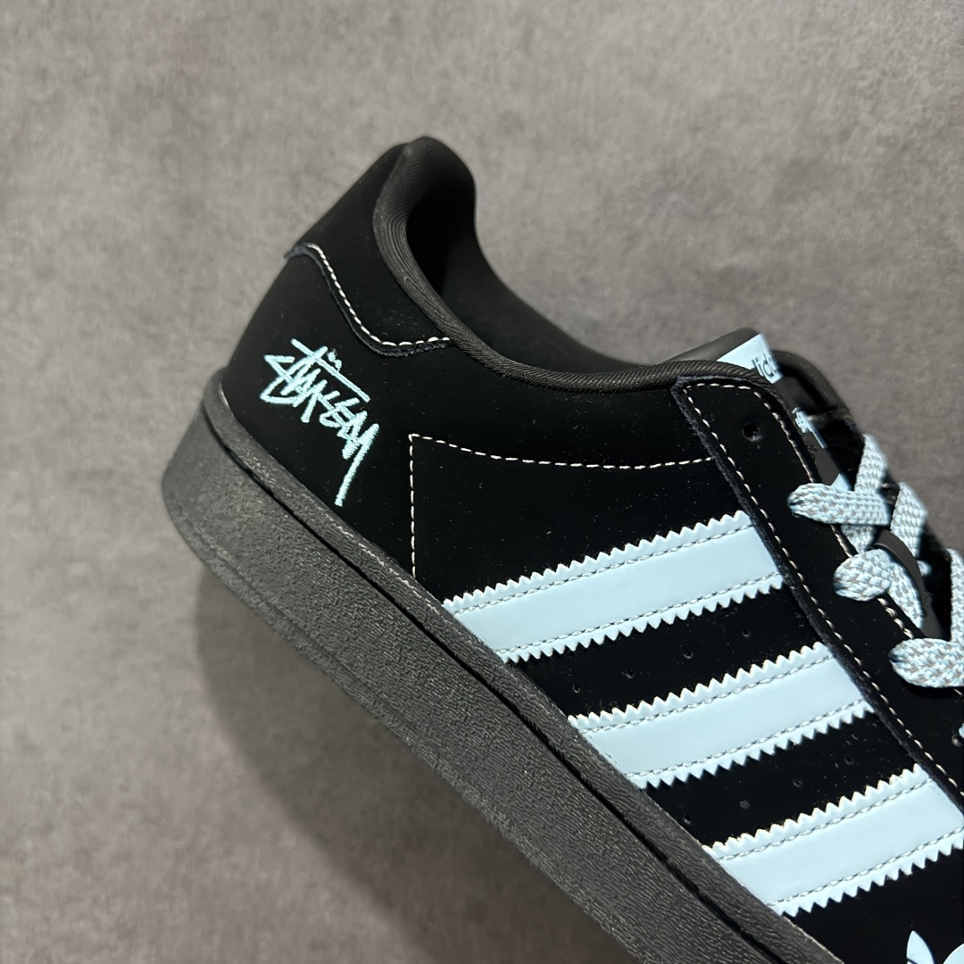 240 【定制版】Adidas Originals Superstar x Stussy 黑蓝 XS0014