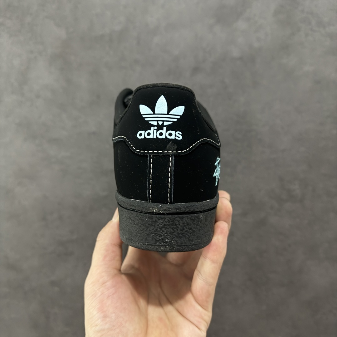 240 【定制版】Adidas Originals Superstar x Stussy 黑蓝 XS0014