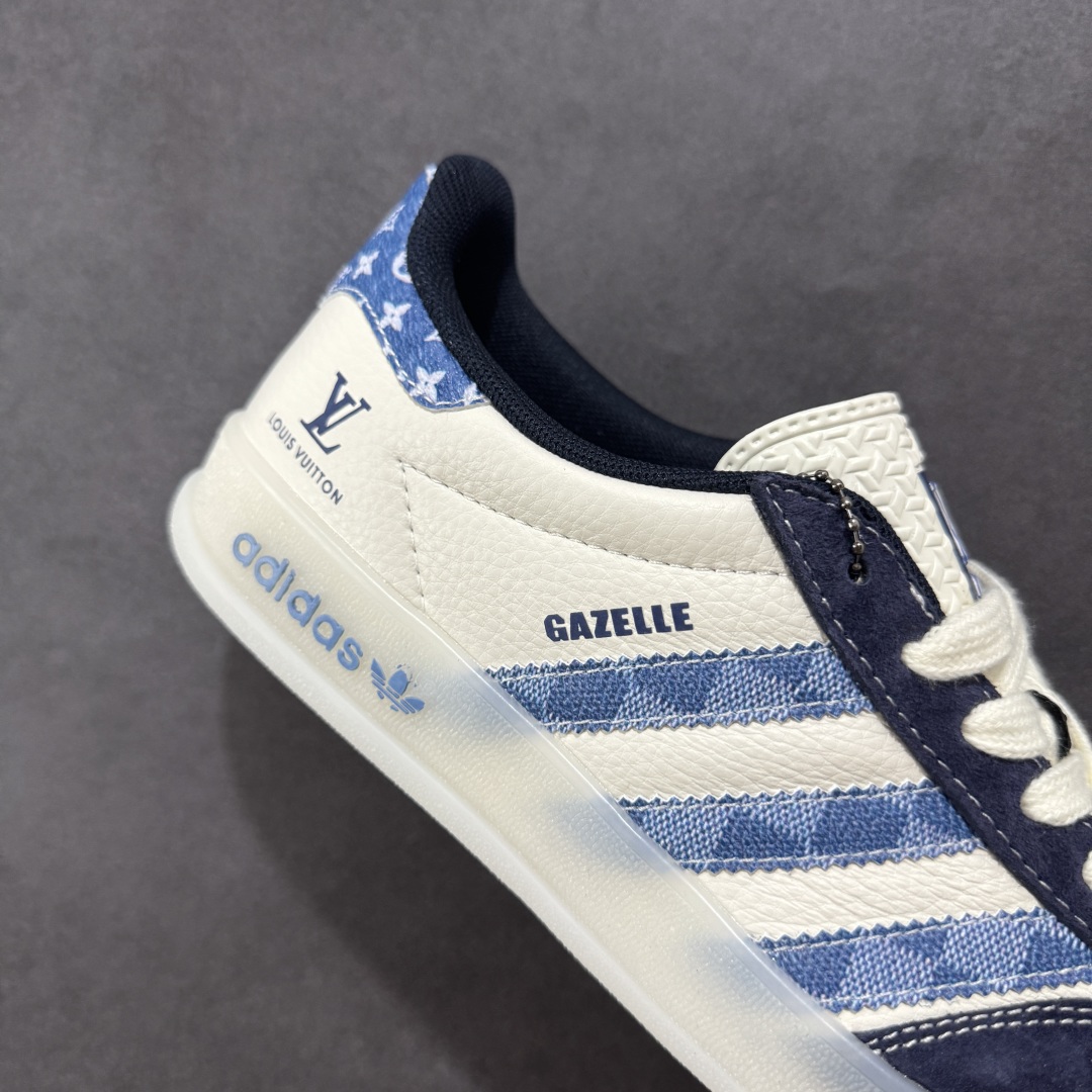 
【定制版】AD Originals Gazelle INdoor x Louis Vuitton 白