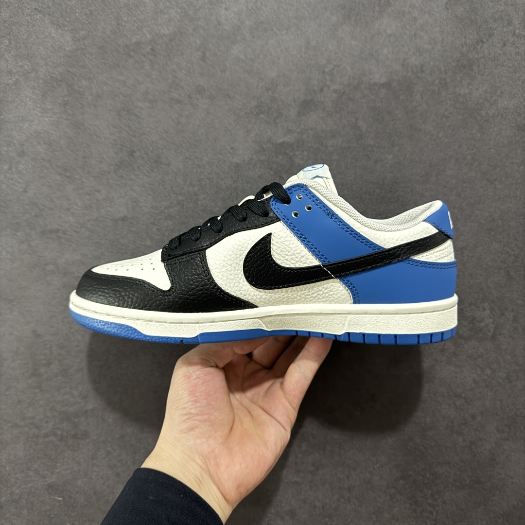 200 【定制版】Nike SB Dunk Low x Fragment Design 白黑蓝小钩 CY5979-110
