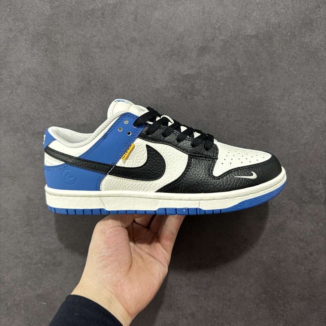 200 【定制版】Nike SB Dunk Low x Fragment Design 白黑蓝小钩 CY5979-110