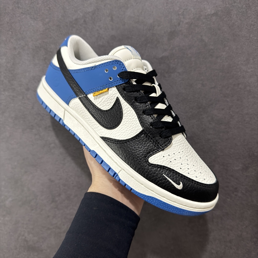 200 【定制版】Nike SB Dunk Low x Fragment Design 白黑蓝小钩 CY5979-110