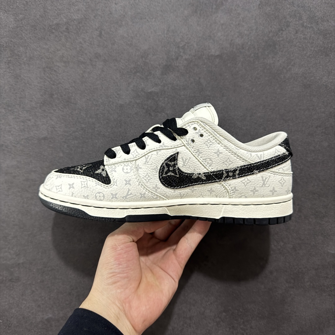 280 【定制版】Nike SB Dunk Low LV联名 黑色牛仔 周年高端定制 低帮休闲板鞋 SC9772-804