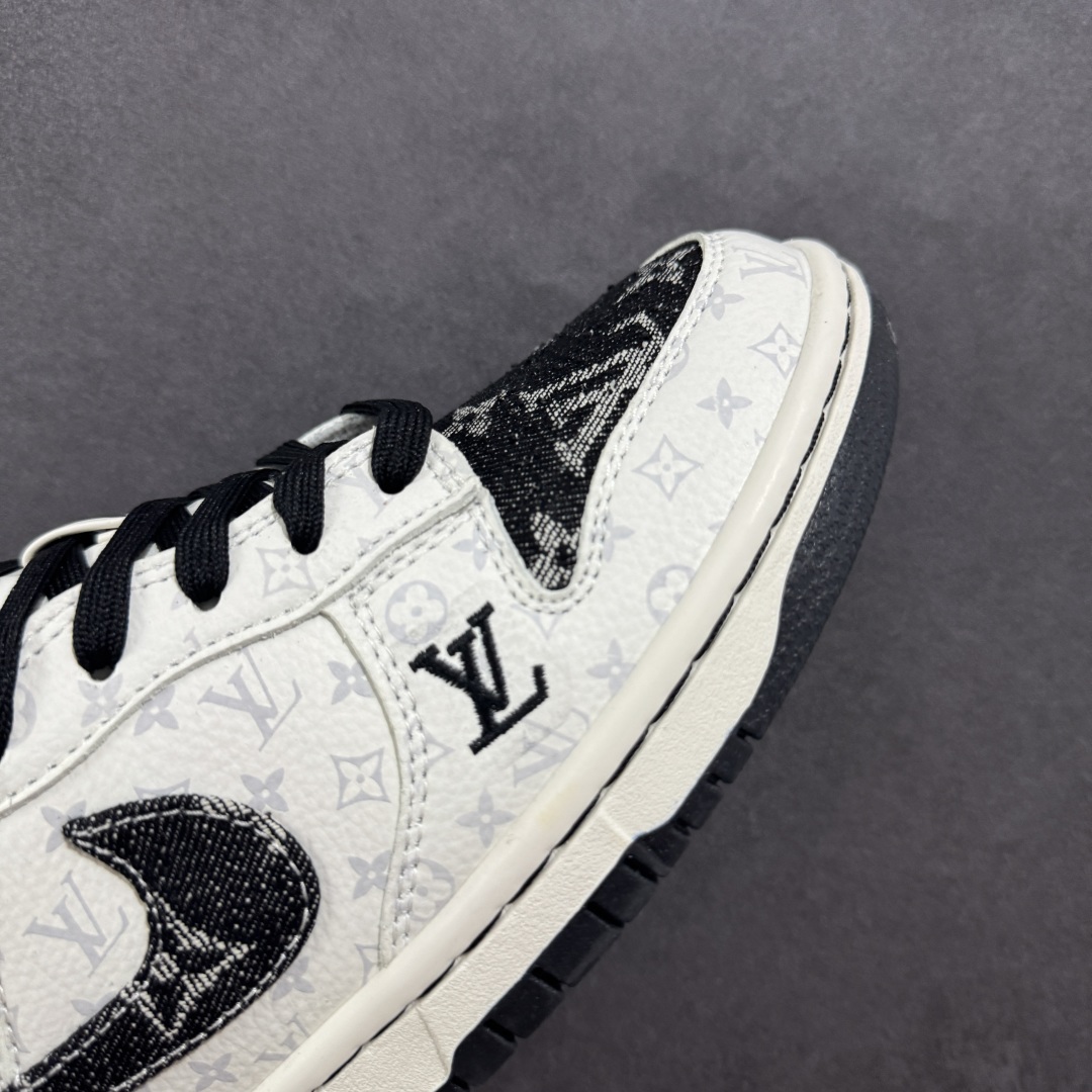 280 【定制版】Nike SB Dunk Low LV联名 黑色牛仔 周年高端定制 低帮休闲板鞋 SC9772-804