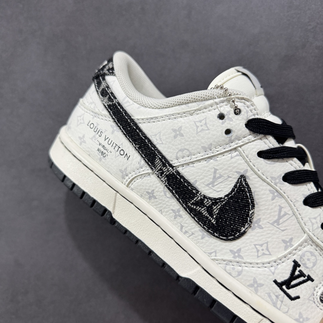 280 【定制版】Nike SB Dunk Low LV联名 黑色牛仔 周年高端定制 低帮休闲板鞋 SC9772-804