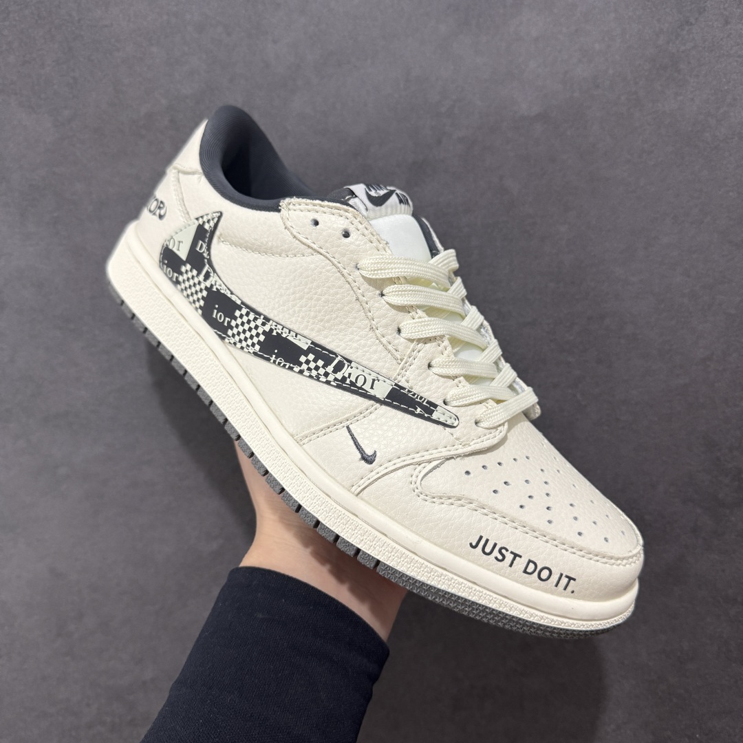280 【定制版】Travis Scott x Nike Air Jordan 1 Low x DIOR Air Jordan 1 Low 反转白黑小勾倒钩 LD2025-021