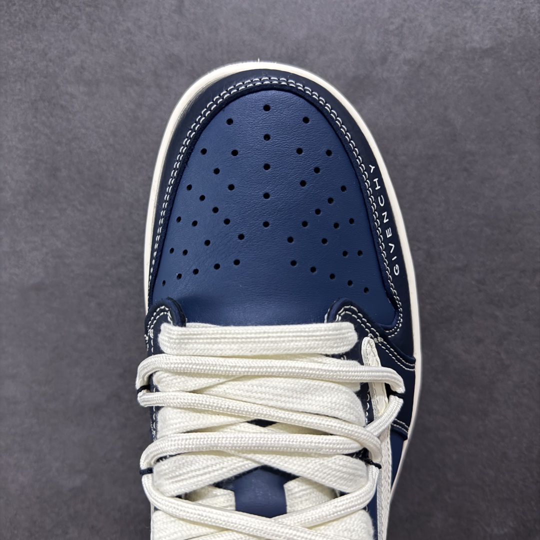 300 【定制版】Travis Scott x Nike Air Jordan 1 Low x GIVENCHY Air Jordan 1 Low 反转深蓝米白倒钩 DM6868-105