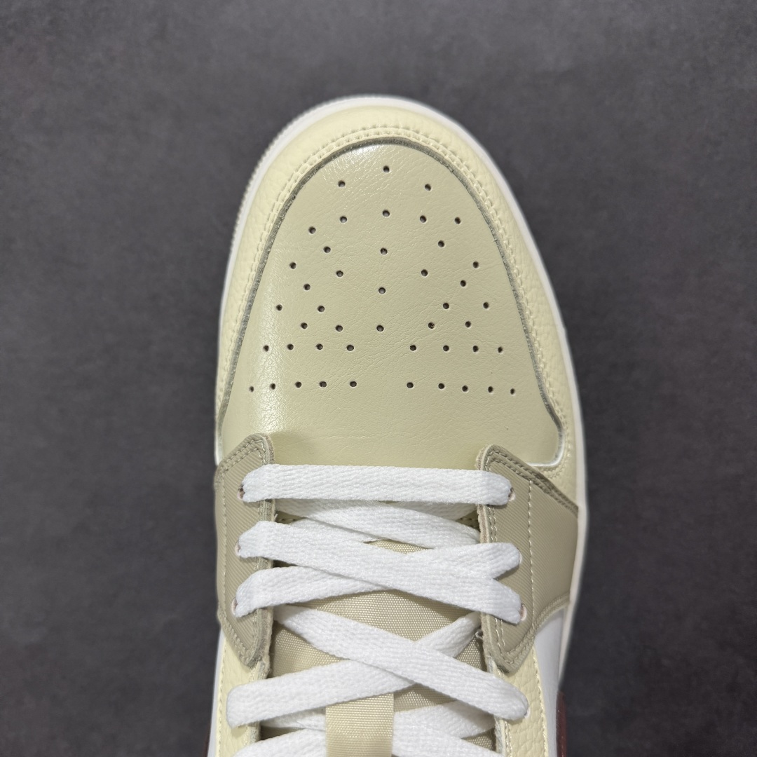 200 【K版】Air Jordan AJ1 Low 低帮 米白红勾 HV6530-100