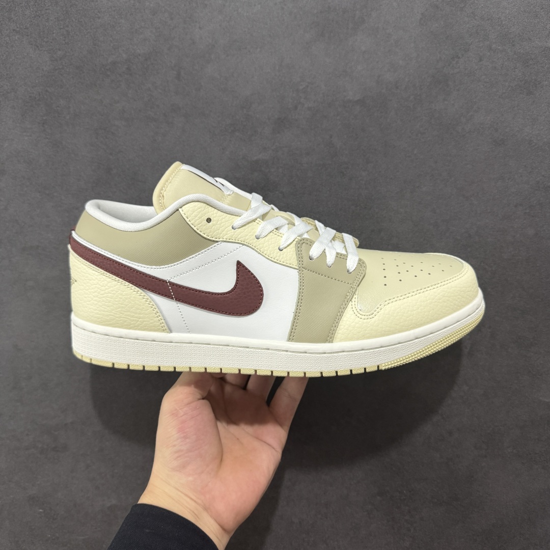 200 【K版】Air Jordan AJ1 Low 低帮 米白红勾 HV6530-100