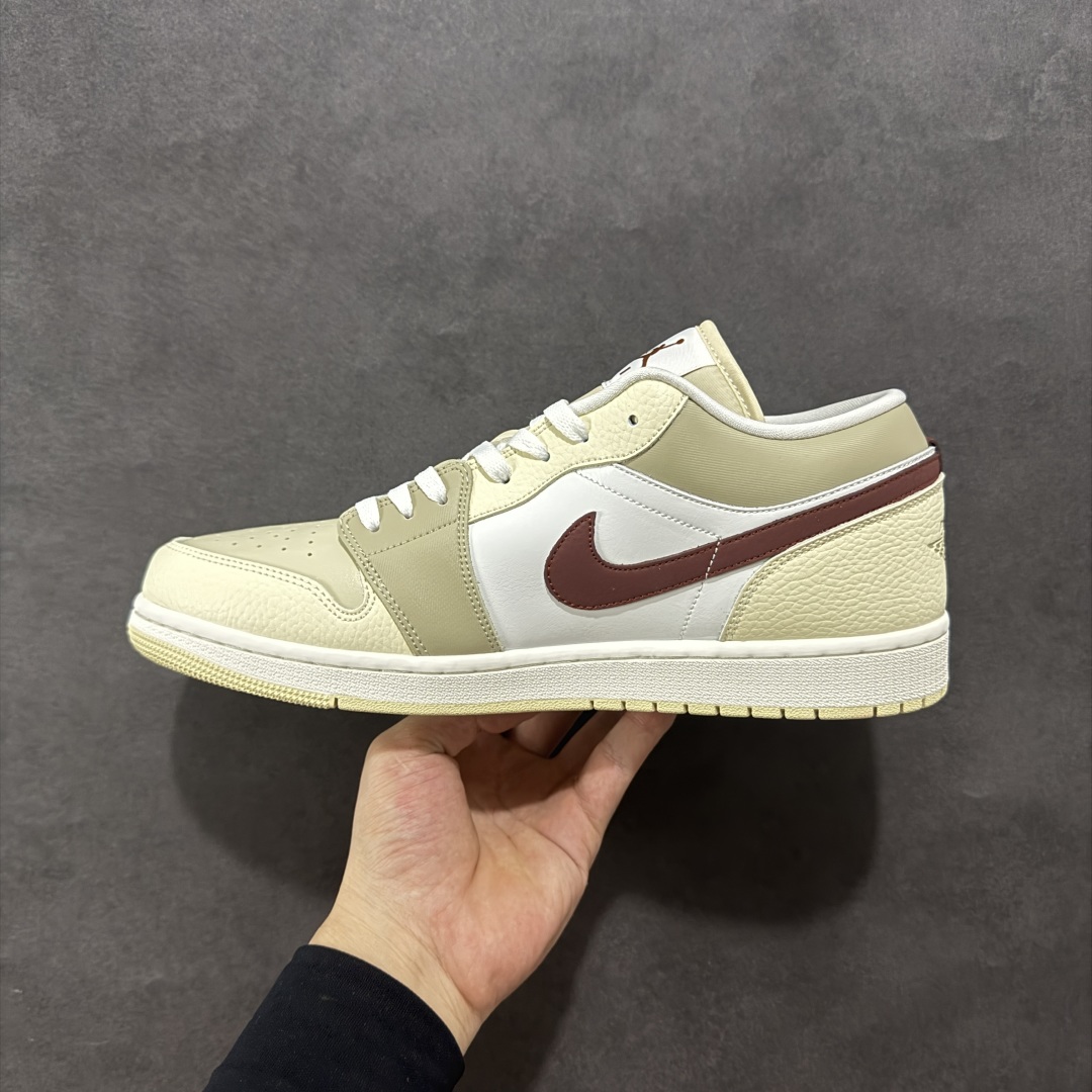 200 【K版】Air Jordan AJ1 Low 低帮 米白红勾 HV6530-100