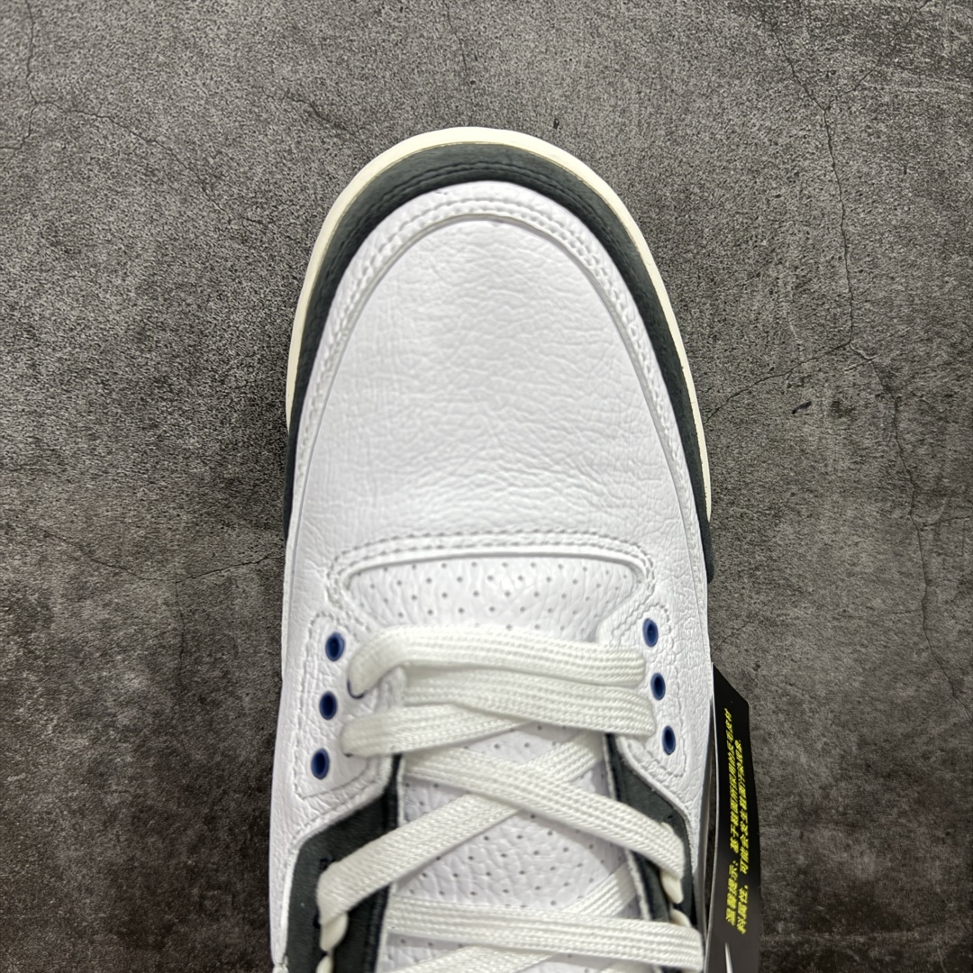 360 【KZ纯原】A Ma Maniere x Air Jordan 3 Retro ”Diffused Blue” 联名白黑蓝 AJ3 乔丹3代 aj3 乔3 联名白蓝 HV8571-100