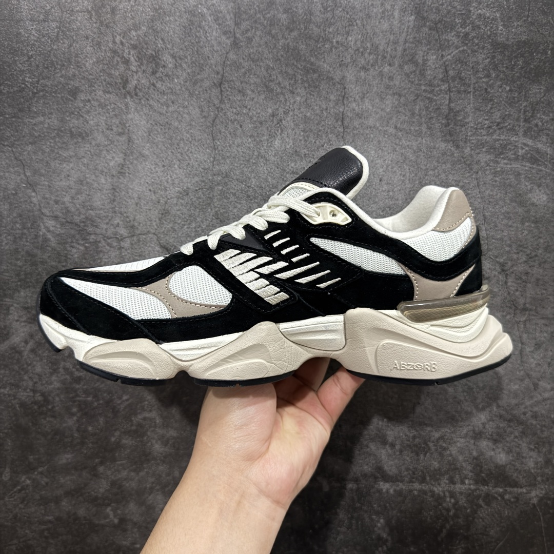 260 【纯原版】 New Balance NB9060 联名款 复古休闲运动慢跑鞋 黑白色 U9060BLZ