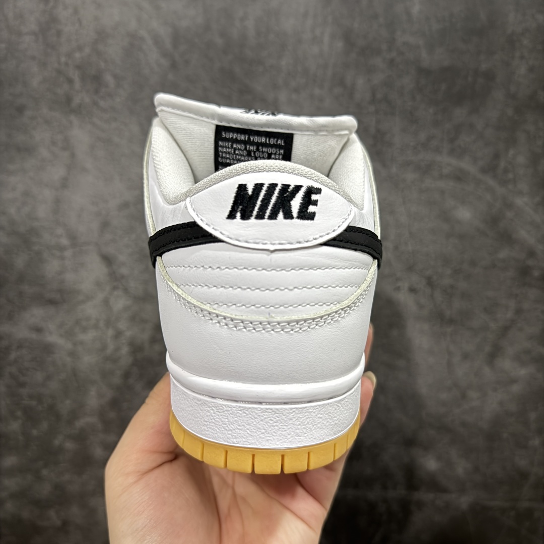 320 【M版纯原】Dunk SB Low White Gum白色黑勾生胶底 CD2563-101