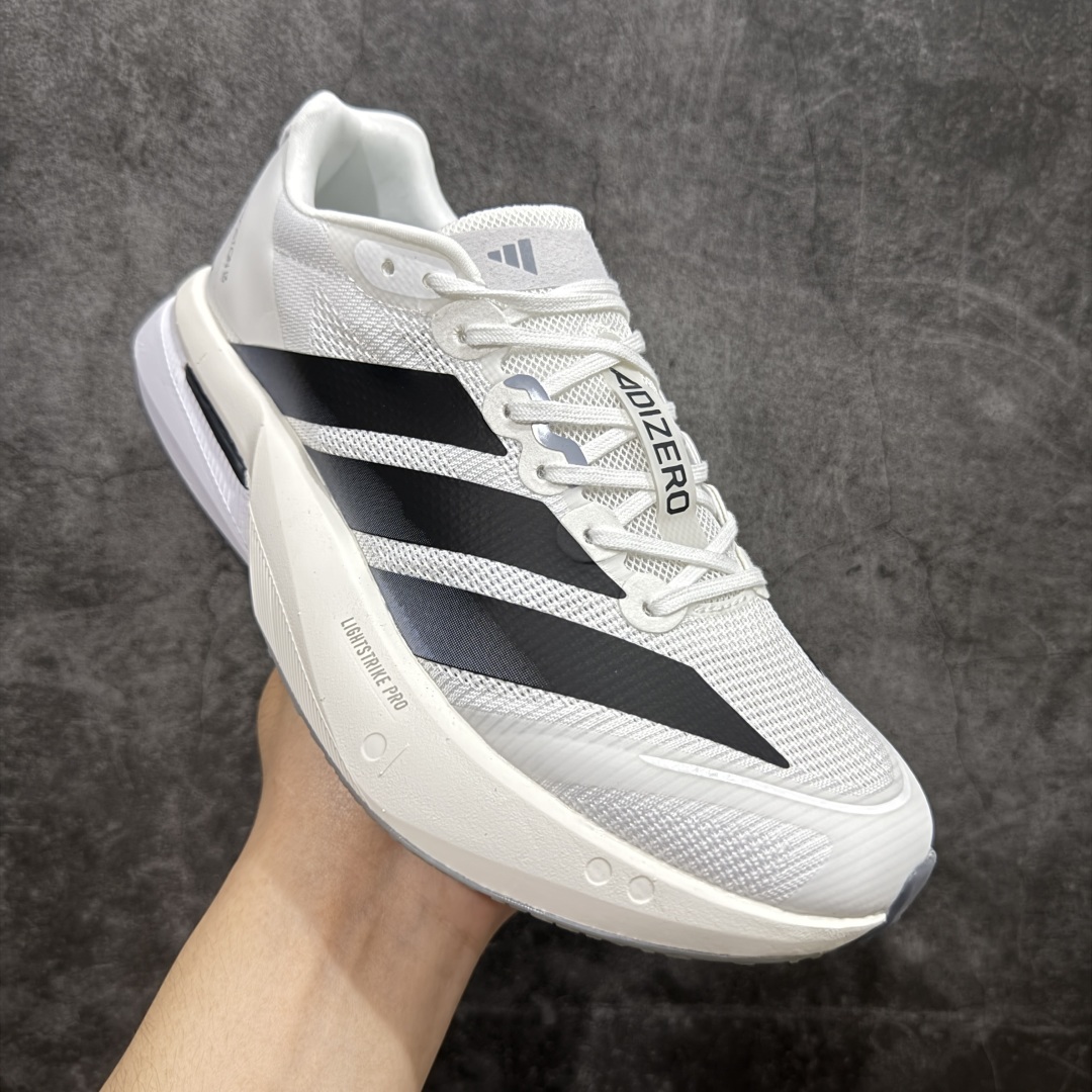 210 【纯原版】Ad Adizero Boston 13 阿迪马拉松系列超轻防滑训练跑步运动鞋 JS4939