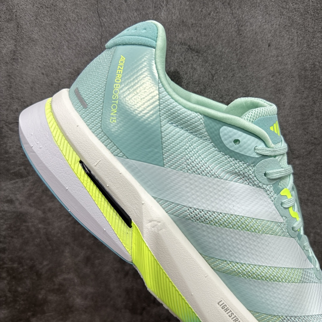 210 【纯原版】Ad Adizero Boston 13 阿迪马拉松系列超轻防滑训练跑步运动鞋 JS4957