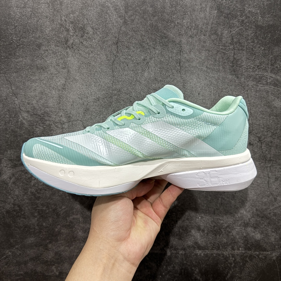 210 【纯原版】Ad Adizero Boston 13 阿迪马拉松系列超轻防滑训练跑步运动鞋 JS4957