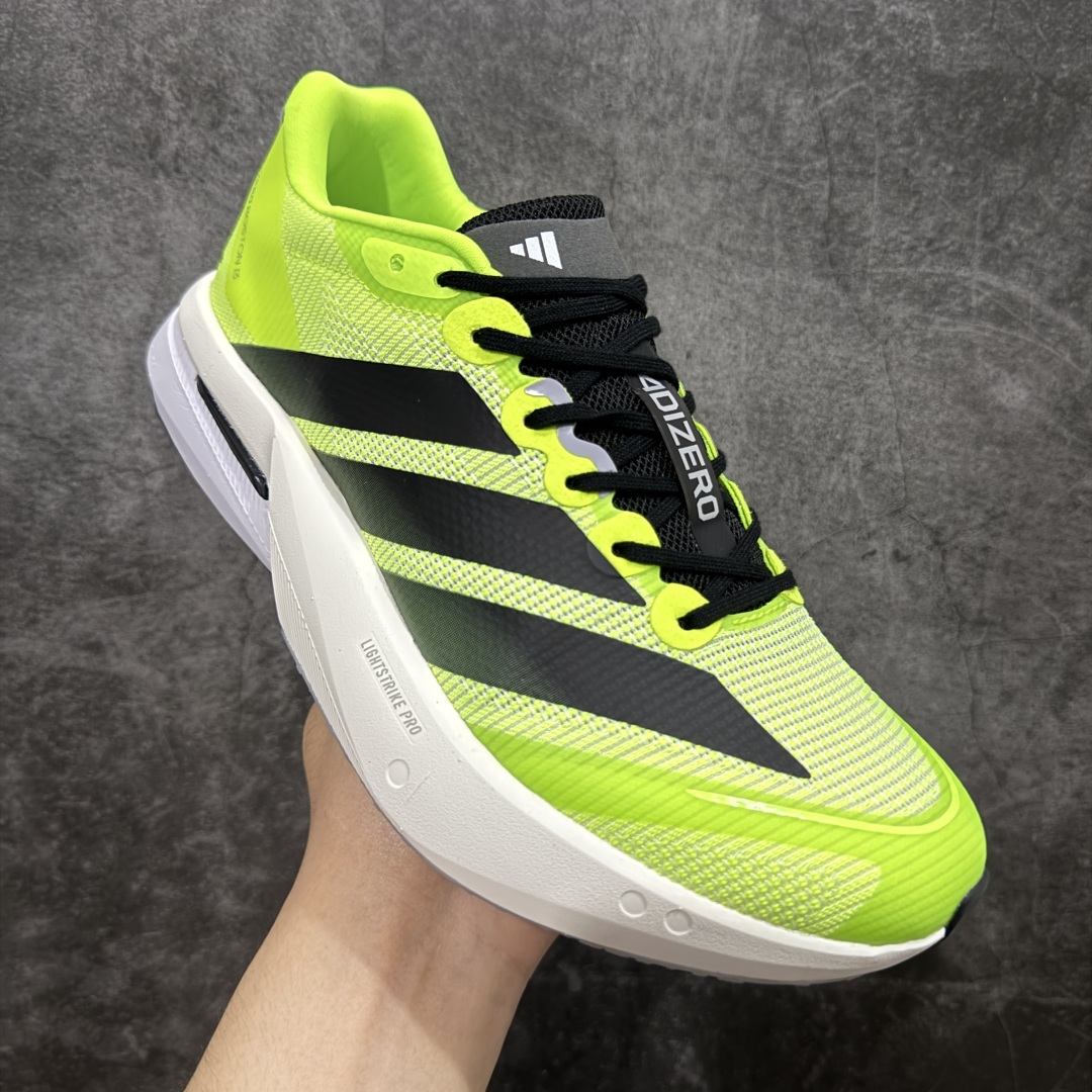 210 【纯原版】Ad Adizero Boston 13 阿迪马拉松系列超轻防滑训练跑步运动鞋 JS4933