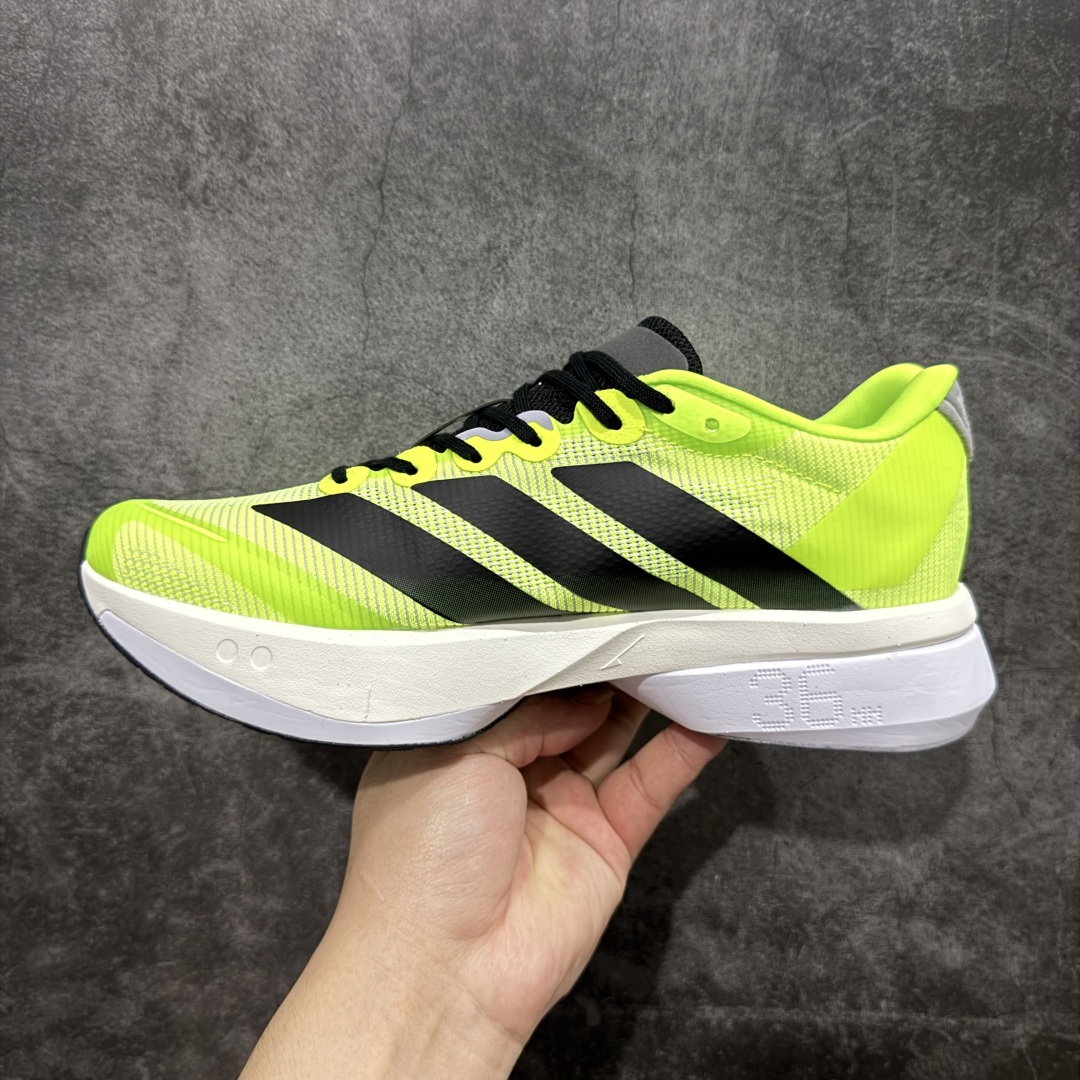 210 【纯原版】Ad Adizero Boston 13 阿迪马拉松系列超轻防滑训练跑步运动鞋 JS4933