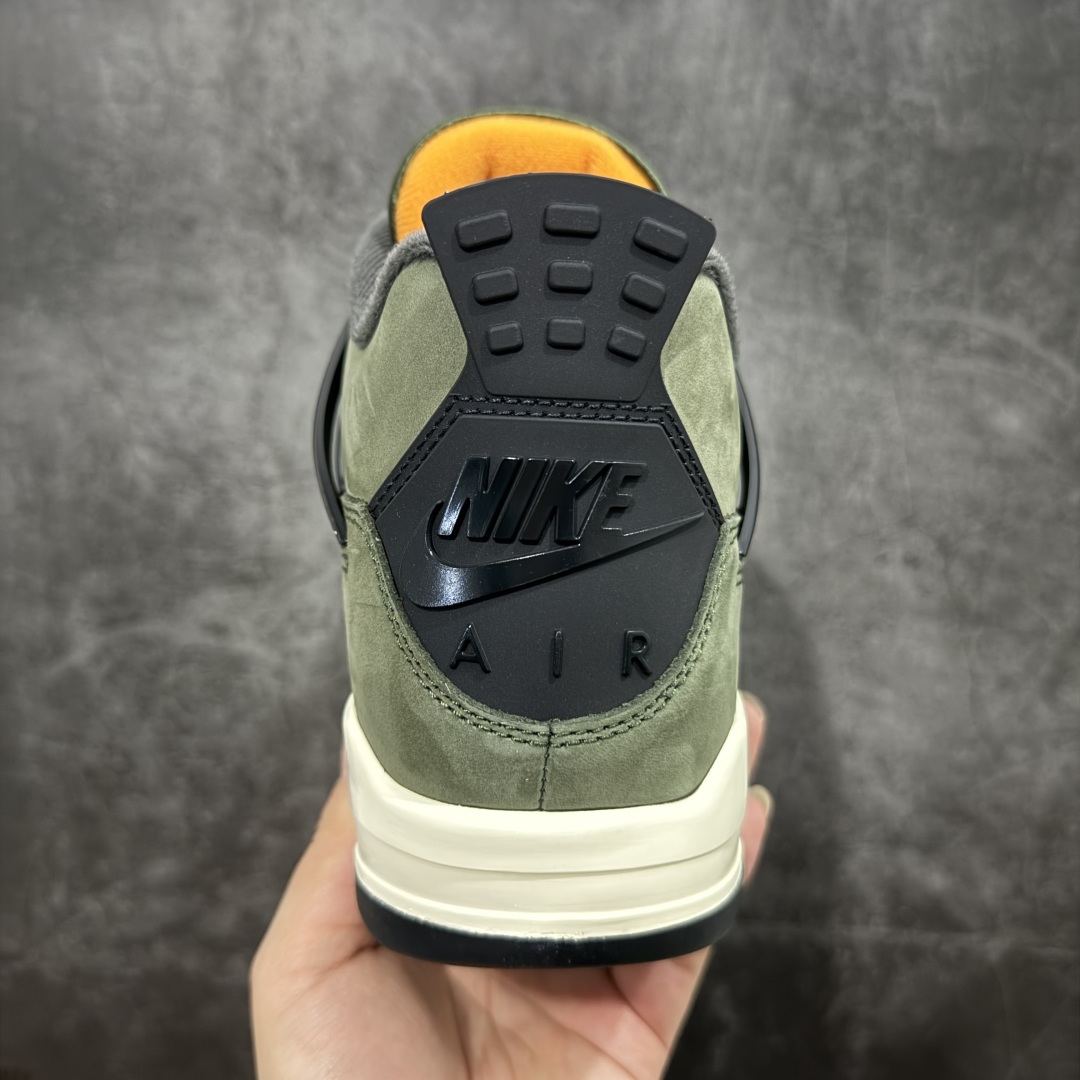 480 【GX版本】UNDEFEATED x Jordan Air Jordan 4 AJ4舒适百搭 防滑耐磨 中帮 复古篮球鞋 男款 绿黑 IB1519-200