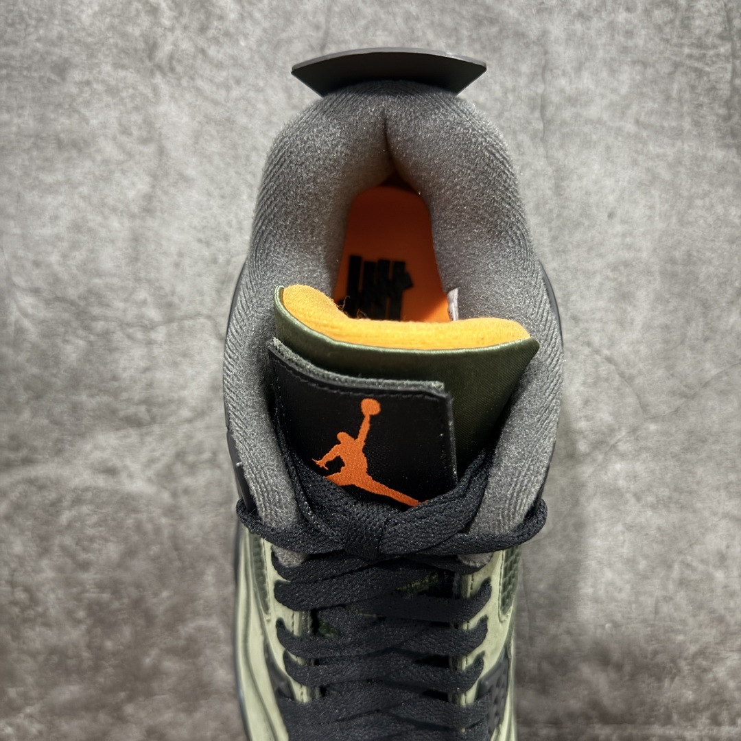 480 【GX版本】UNDEFEATED x Jordan Air Jordan 4 AJ4舒适百搭 防滑耐磨 中帮 复古篮球鞋 男款 绿黑 IB1519-200
