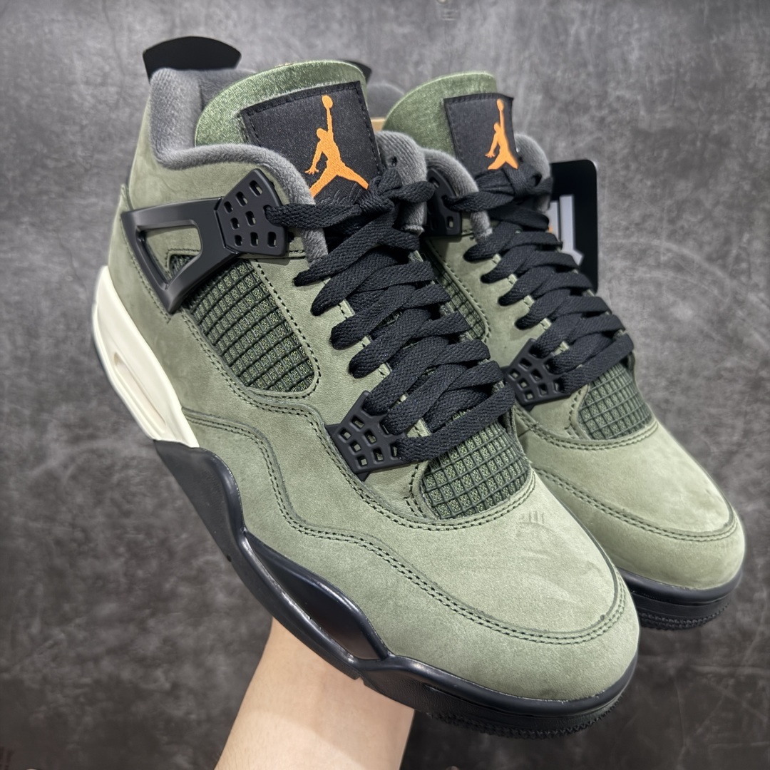 【外贸版本】UNDEFEATED x Jordan Air Jordan 4 AJ4舒适百搭 防滑耐