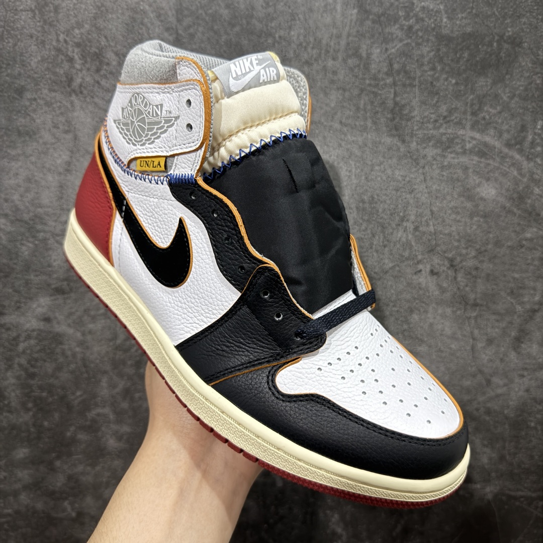 450 【GX纯原版】Union X Air Jordan 1 Retro High NRG 限量联名 黑白红拼接 实拍首发 BV1300-106