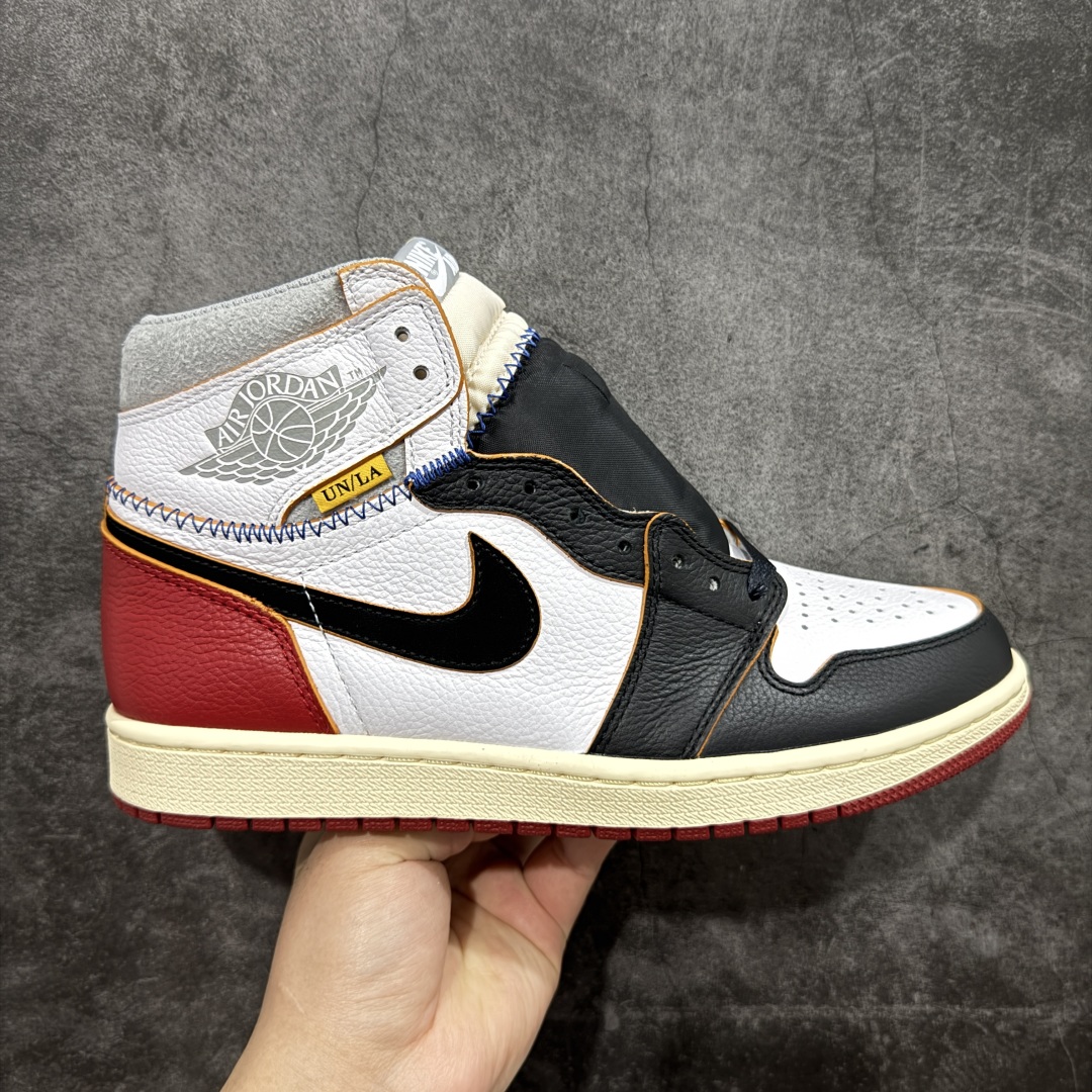 450 【GX纯原版】Union X Air Jordan 1 Retro High NRG 限量联名 黑白红拼接 实拍首发 BV1300-106