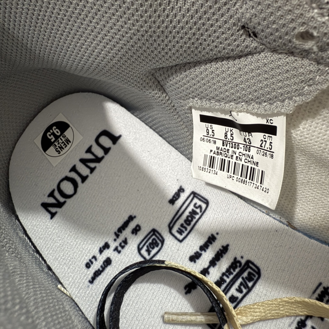 【外贸纯原版】Union X Air Jordan 1 Retro High NRG
限量联名 黑白