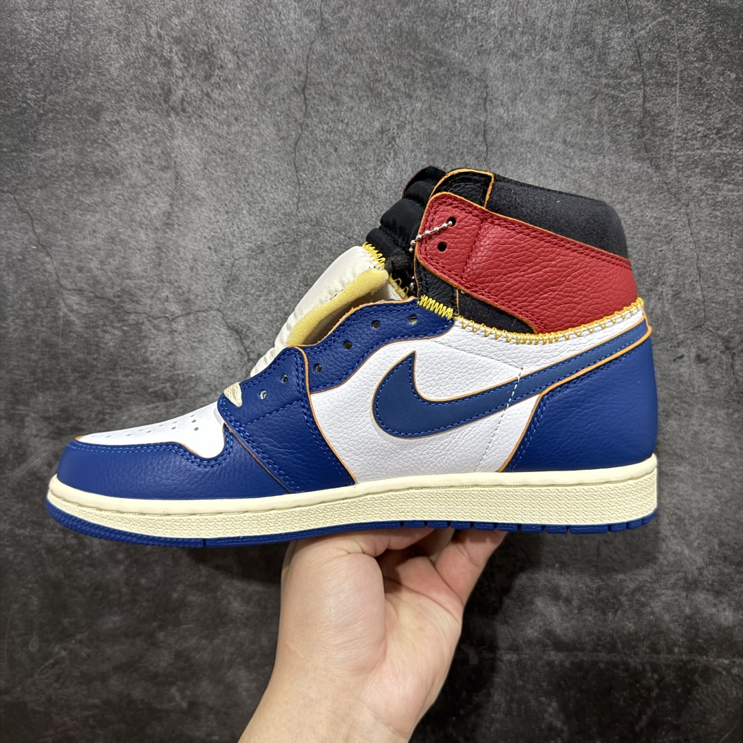 450 【GX纯原版】Union X Air Jordan 1 Retro High NRG 限量联名 白蓝红拼接 实拍首发 BV1300-146