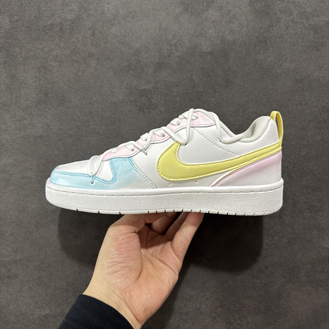 260 【定制版】Nike Court Borough “彩虹云朵”踏青季低帮板鞋 BQ5448-213