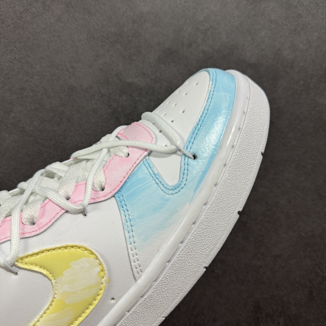 260 【定制版】Nike Court Borough “彩虹云朵”踏青季低帮板鞋 BQ5448-213